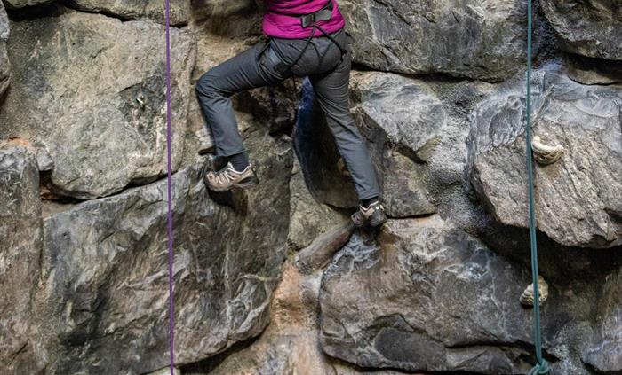 Indoor Natural Rock Climbing